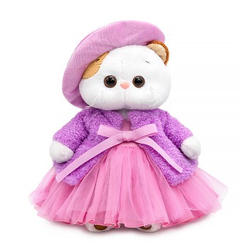 Кошка Ли-Ли в лилово-розовом комплекте