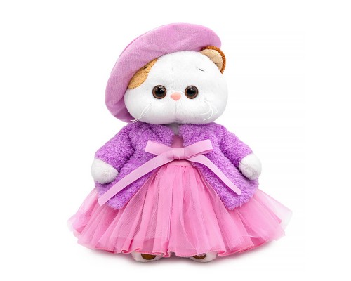 Кошка Ли-Ли в лилово-розовом комплекте