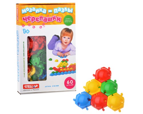 Мозаика пазлы Черепашки (40мм.60шт.)