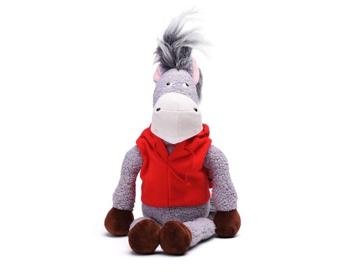 Мягкая игрушка. Конь Юрий (серый)