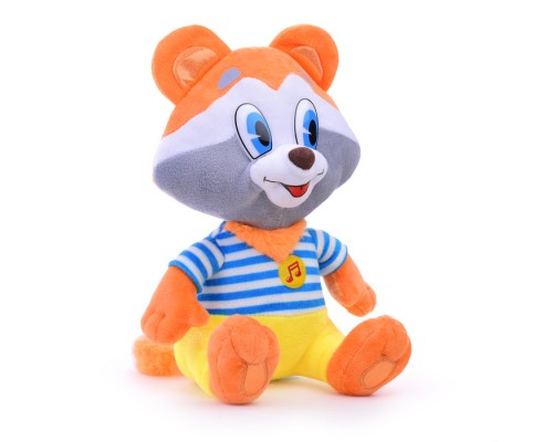Крошка Енот 22 см, муз. чип, в пакете