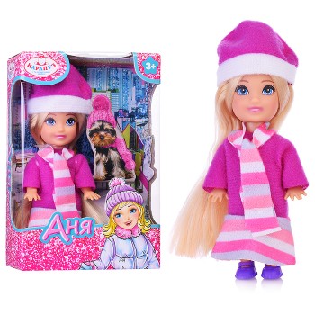 Кукла Анечка 12см, с аксессуарами, в коробке