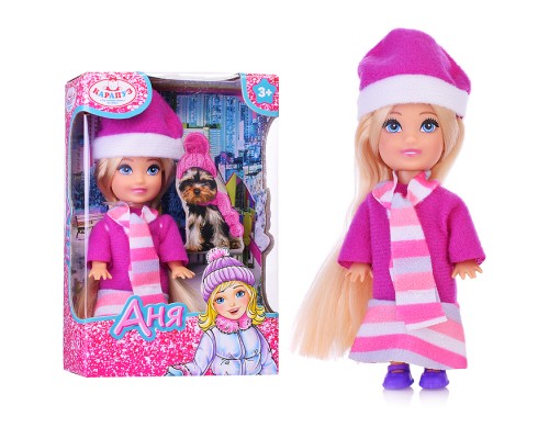 Кукла Анечка 12см, с аксессуарами, в коробке