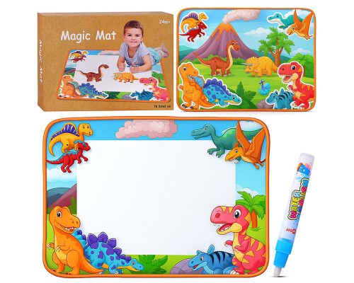 Коврик для рисования "Динозаврики" в коробке