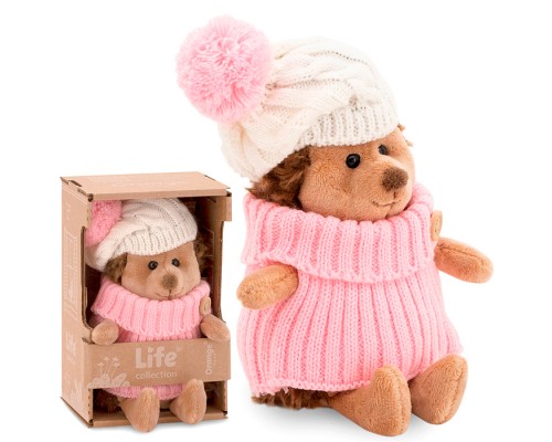 Ежинка Life Колючка в шапке с розовым помпоном 15