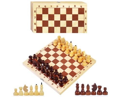 Игра настольная "Шахматы" деревянные (поле 29смх29см)
