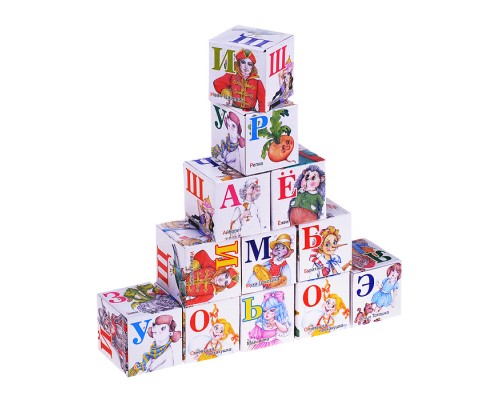 Кубики "Азбука" (Герои русских сказок)