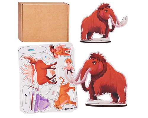 Игровой набор "До нашей эры" (дерево) крафтовая коробка