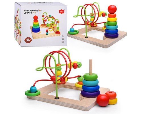 Игра развивающая "Лабиринт и пирамида"