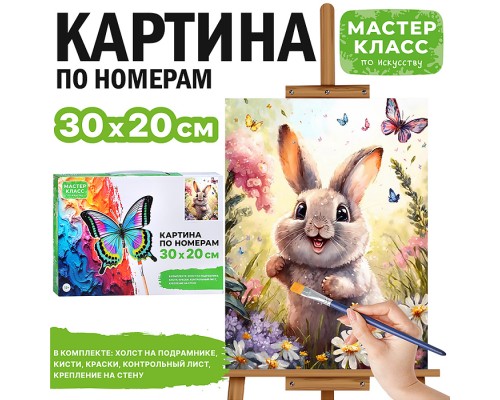 Набор для рисования "Картина по номерам 30х20 см. Кролик"