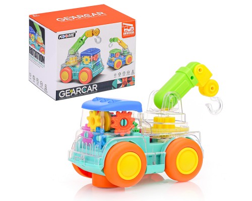 Машина "Автокран" на батарейках, в коробке