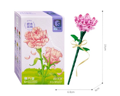 Конструктор "Цветок: Гвоздика" (98 дет.) в коробке