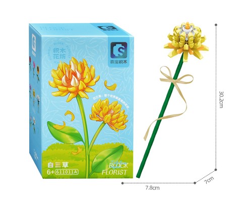 Конструктор "Цветок" (137 дет.) в коробке