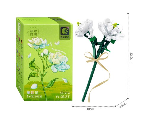 Конструктор "Цветок: Жасмин" (131 дет.) в коробке