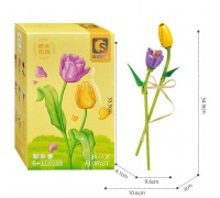 Конструктор "Цветок: Тюльпан" (111 дет.) в коробке