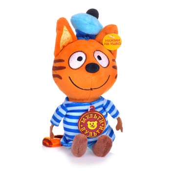 Коржик 14 см, "Три Кота" озвуч. в пакете