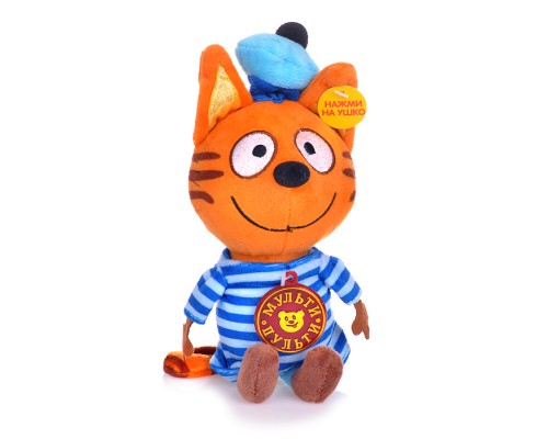 Коржик 14 см, "Три Кота" озвуч. в пакете