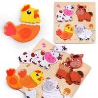 Пазл-вкладыш "Животные фермы"