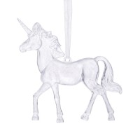Новогоднее украшение "Единорог" (12см)