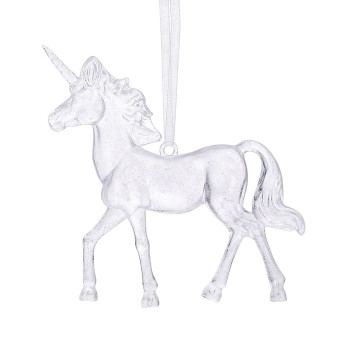 Новогоднее украшение "Единорог" (12см)