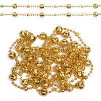 Бусы новогодние золото (2,7м)