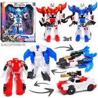 Робот трансформирующийся в служебное авто, в коробке