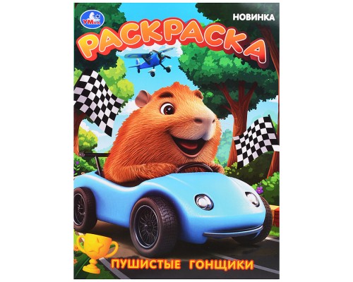 Раскраска "Пушистые гонщики"
