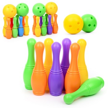 Кегли с большими шарами (8+2), в сетке