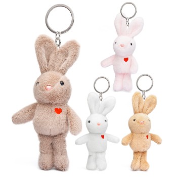 Мягкая игрушка-брелок "Заяц", аромат., с маленьким сердечком 18см