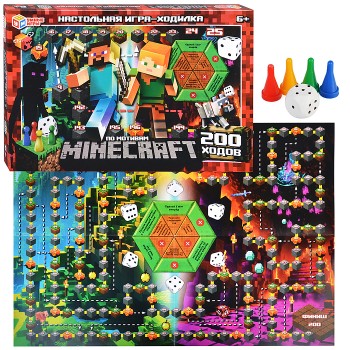 Настольная игра-ходилка "По мотивам Minecraft"