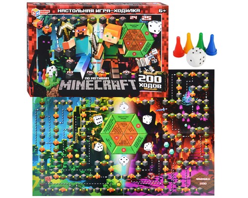 Настольная игра-ходилка "По мотивам Minecraft"