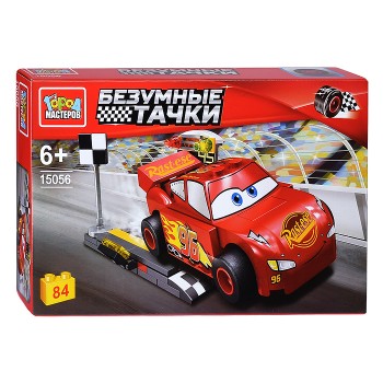 Конструктор "Безумные тачки" 84 дет.