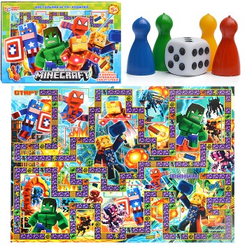 Настольная игра-ходилка "По мотивам Minecraft"