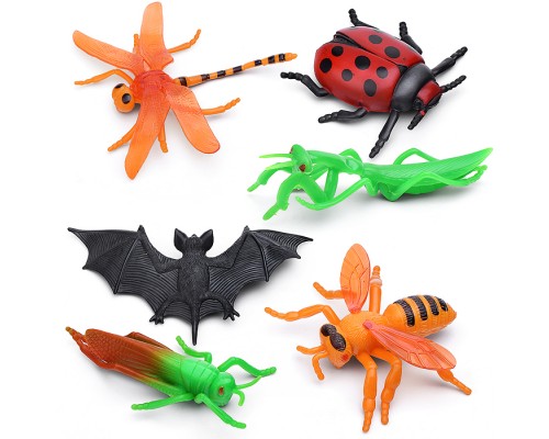 Пластизоль насекомые "Рассказы о животных" 6 шт.