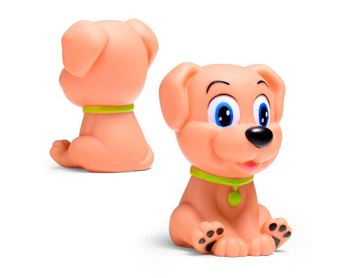 Игрушка пластизоль для ванны собачка, в сетке