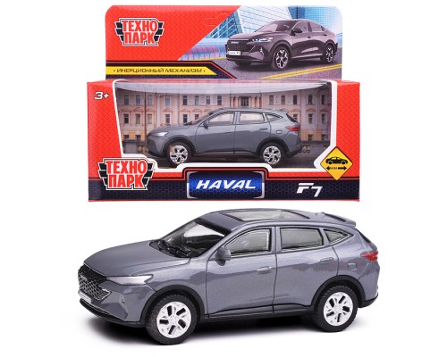 Машина металл Haval f7 10,5 см, (серый) инерц, в коробке