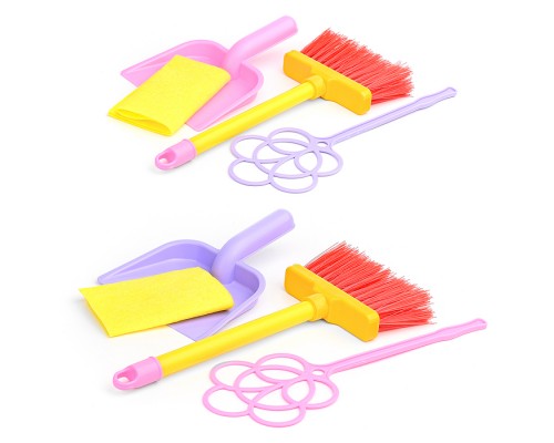 Игровой набор "Золушка" №1, 4пр.(щетка, совок, выбивалка, салфетка)