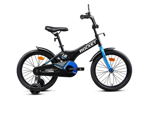 Велосипед 18" Rocket Phoenix, цвет черно/синий