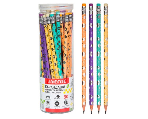 Карандаш чернографитный "Flower" HB, диаметр грифеля 2 мм