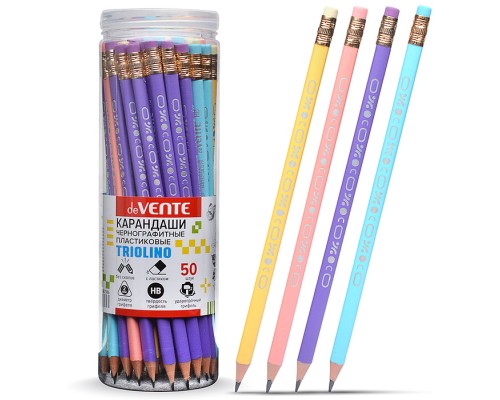 Карандаш чернографитный "Triolino " HB, диаметр грифеля 2 мм