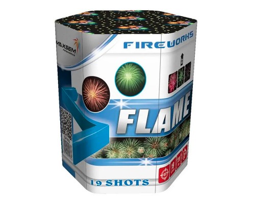 Батарея салютов "Flame" (0,8" х 19 залп.) * в кор. 18 шт. Срок до 01.02.30