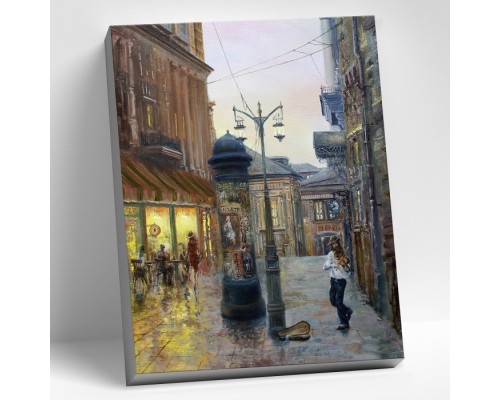 Картина по номерам 40х50 "Дорофеев С.В. Мелодии вечернего города" (33 цвета)