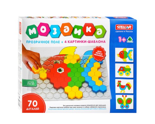 Мозаика (диаметр 40мм/70 деталей) с прозрачным полем