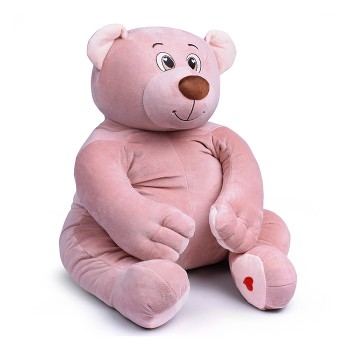 Медведь Лари, 85см (сидя 45см), пудровый