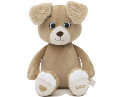 Собака Майк, 25 см, кофейный