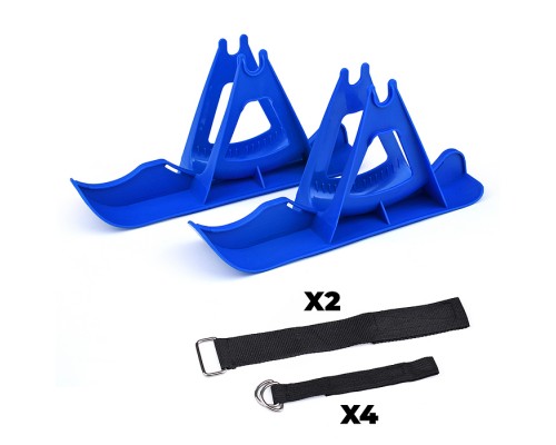 Лыжи для беговела на 12" колеса, цвет синий