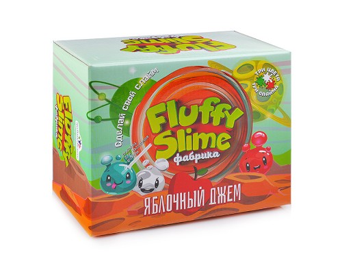 Набор для опытов и экспериментов "Флаффи-слайм фабрика" Яблочный джем