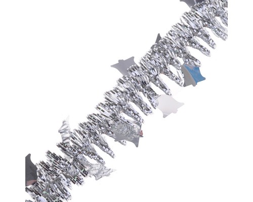 Мишура "Колокольчики" серебро 2,7м.