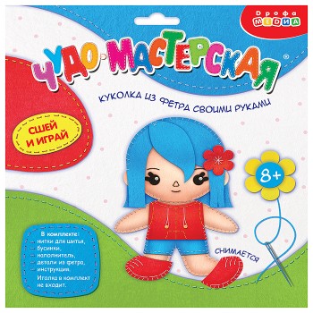 Игрушка из фетра своими руками. Куколка