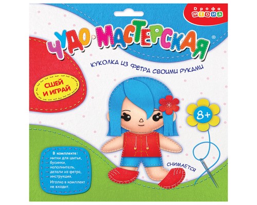 Игрушка из фетра своими руками. Куколка